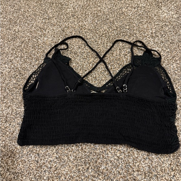 Black Lace Bralette: size large - Picture 2 of 3